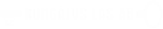 Kungälvs Lås AB logga vit